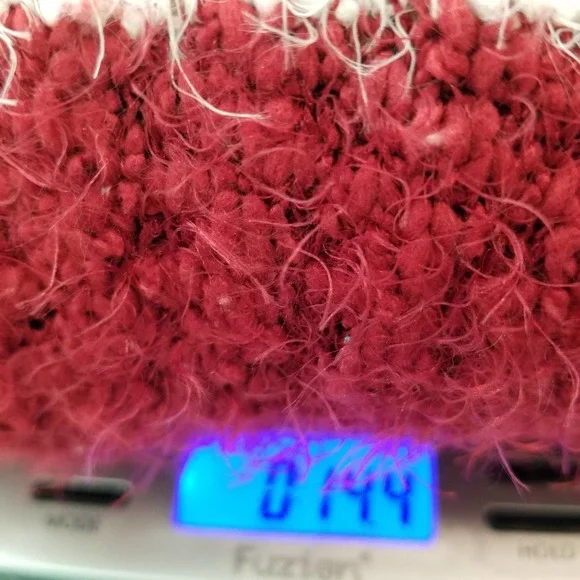 Knox Rose Women's Colorblock Eyelash Long Sleeve Sweater Size Large Cream Cozy - Picture 7 of 7